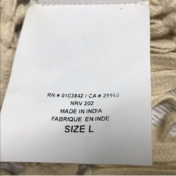 Winter Kate NWOT Boho Macrame Vest Sz L - Picture 8 of 10